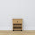 Oak bedside table 1S N02 Scandi oak natural / black
