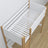 Hochbett aus Holz, Weiß-Eiche – Details der Verbindungen und Leiter, Nizio Home