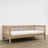 Łóżko sofa N03 dąb naturalny – dodatkowy widok, lite drewno dębowe