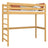 Lit mezzanine en bois pin naturel – chambre d'enfant, bois massif, style scandinave