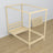 Lit à baldaquin en bois pin incolore – décoration de chambre d'enfant scandinave