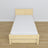 Wooden bed with drawer clear pine – dimensions and diagram, Nizio Home