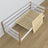Sofa bed wooden white-oak – view from the headboard, children’s room