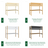 Wooden loft bed with desk N01 RAL/NCS