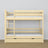Hochbett mit Schublade Kiefer farblos aus Holz – skandinavisches Design, Nizio