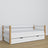 Sofa-Bett weiß-Eiche – Holzdetails und Verbindungen, Nizio Home
