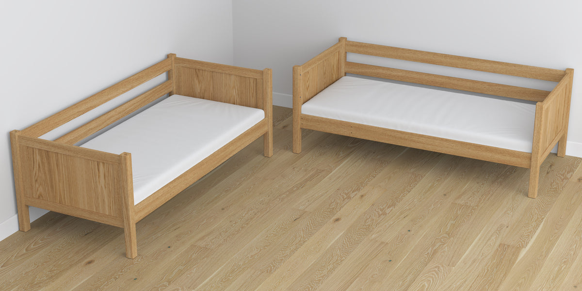 Łóżko piętrowe z szufladą N02 dąb naturalny – dodatkowy widok, Nizio Home
