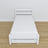 Letto con cassetto per materasso bianco in legno – dimensioni, Nizio
