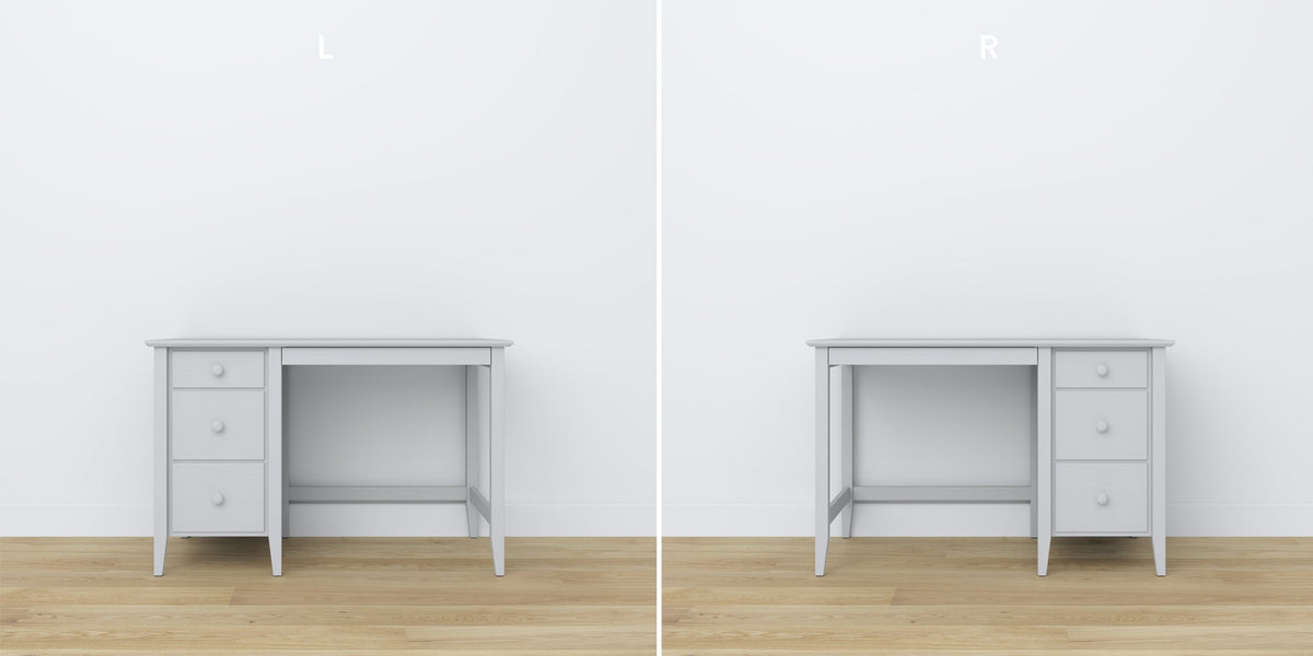 Scrivania 3S in legno grigio in nello studio – allestimento scandinava, Nizio
