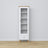 Vetrina con cassetto in legno bianco con quercia 57 cm – salotto, stile scandinavo Nizio