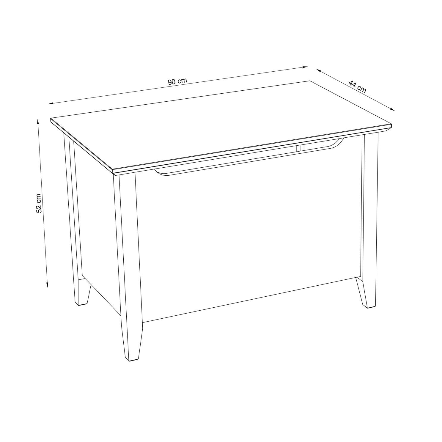 Pine chest Scandi clear pine