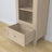 Oak display cabinet 1S 57 Scandi oak bleached