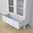 Vetrina 1S 90 bianco – porte in vetro, cerniere, in legno, Nizio