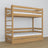 Letto a castello con cassetto per materasso quercia naturale con quercia – legno massello, stile scandi