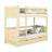 Etagenbett mit Schublade Holz Kiefer farblos – Kinderzimmer, Massivholz, scandi