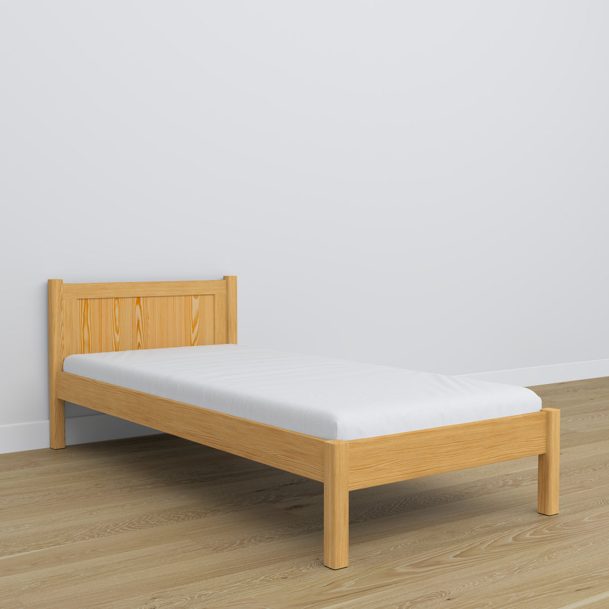 Letto pino naturale in legno – dimensioni e schema, Nizio Home