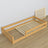 Wooden low bed N02 natural pine