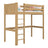 Hochbett Natureiche – Kinderzimmer, Massivholz, Scandi-Stil