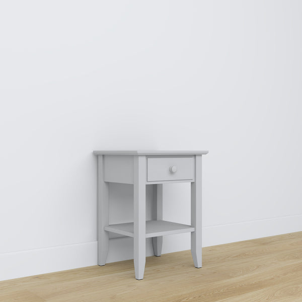 Wooden bedside table 1S N01 Scandi grey