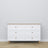 Wooden chest of drawers 6S 154 Scandi white / natural oak