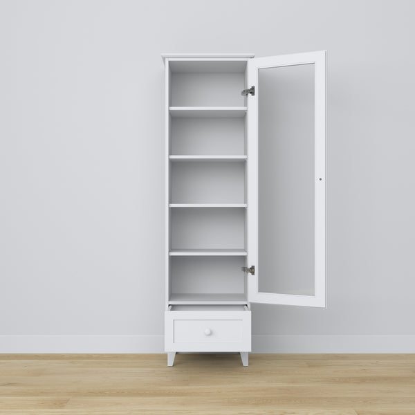 Wooden display cabinet 1S 57 Scandi white