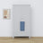 Armadio 2-porteowa con cassetto in legno grigio – della camera da lettoa, stile scandinavo