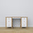 Wooden desk 6S Scandi white / natural oak