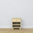 Comodino con cassetto N02 in pino trasparente – della camera da lettoa, stile scandinavo