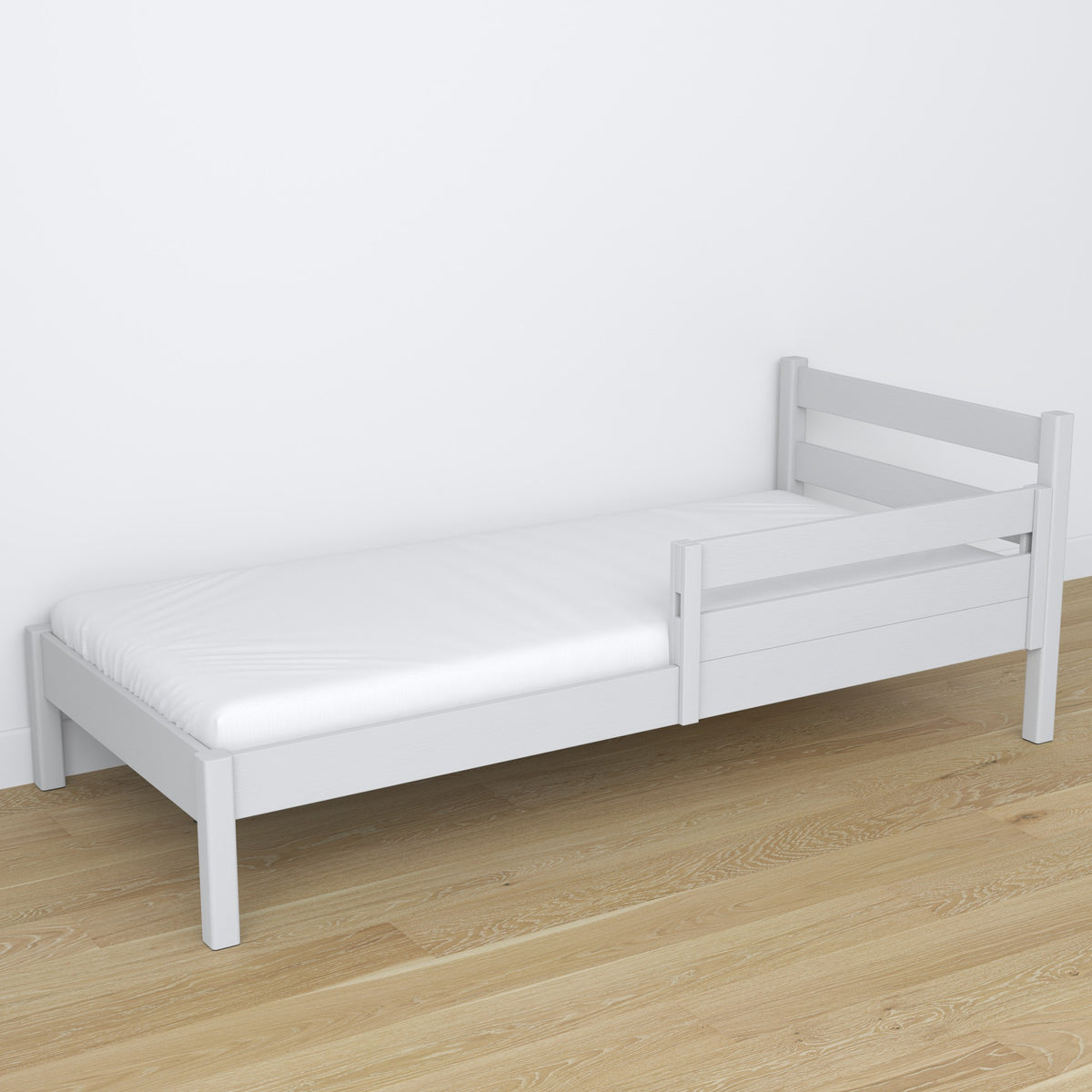 Zasenzapieczenie letti per bambini grigio – vista laterale, in legno