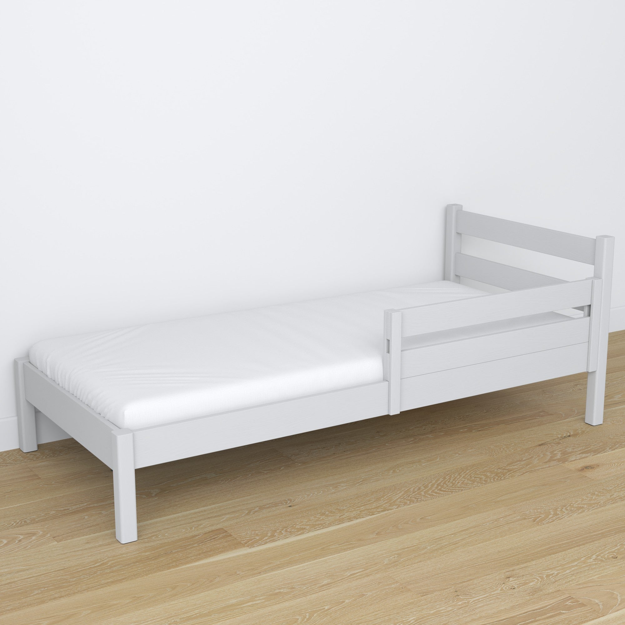 Zasenzapieczenie letti per bambini grigio – vista laterale, in legno