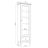 Oak display cabinet 1S 57 Scandi oak bleached