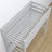 Hochbett mit Schreibtisch aus Holz grau – Details der Verbindungen und Leiter