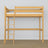 Hochbett Kiefer Natur – Holzleiter und Holzrausfallschutz, Nizio Home