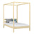 Wooden clear pine canopy bed – child’s room, Scandinavian style, Nizio