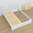 Letto matrimoniale bianco in legno – dimensioni e schema, Nizio Home