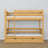 Etagenbett Kiefer natur mit Schublade – Absturzsicherung und Holzleiter, Nizio
