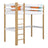 Letto a soppalco in legno bianco-quercia – stanza per bambini, legno massello, stile scandi