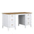 Wooden desk 6S Scandi white / natural oak