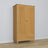 Pine wardrobe 2D1S Scandi natural pine