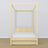 Lit pin incolore avec baldaquin – tiroir ouvert, en bois, Nizio Home