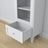 Vetrina 1S in legno bianco in salotto – allestimento scandinava, Nizio