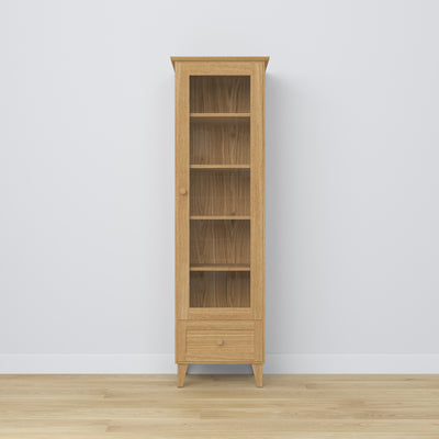 Oak display cabinet 1S 57 Scandi oak natural