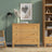 Pine chest of drawers 3S 105 Scandi natural pine