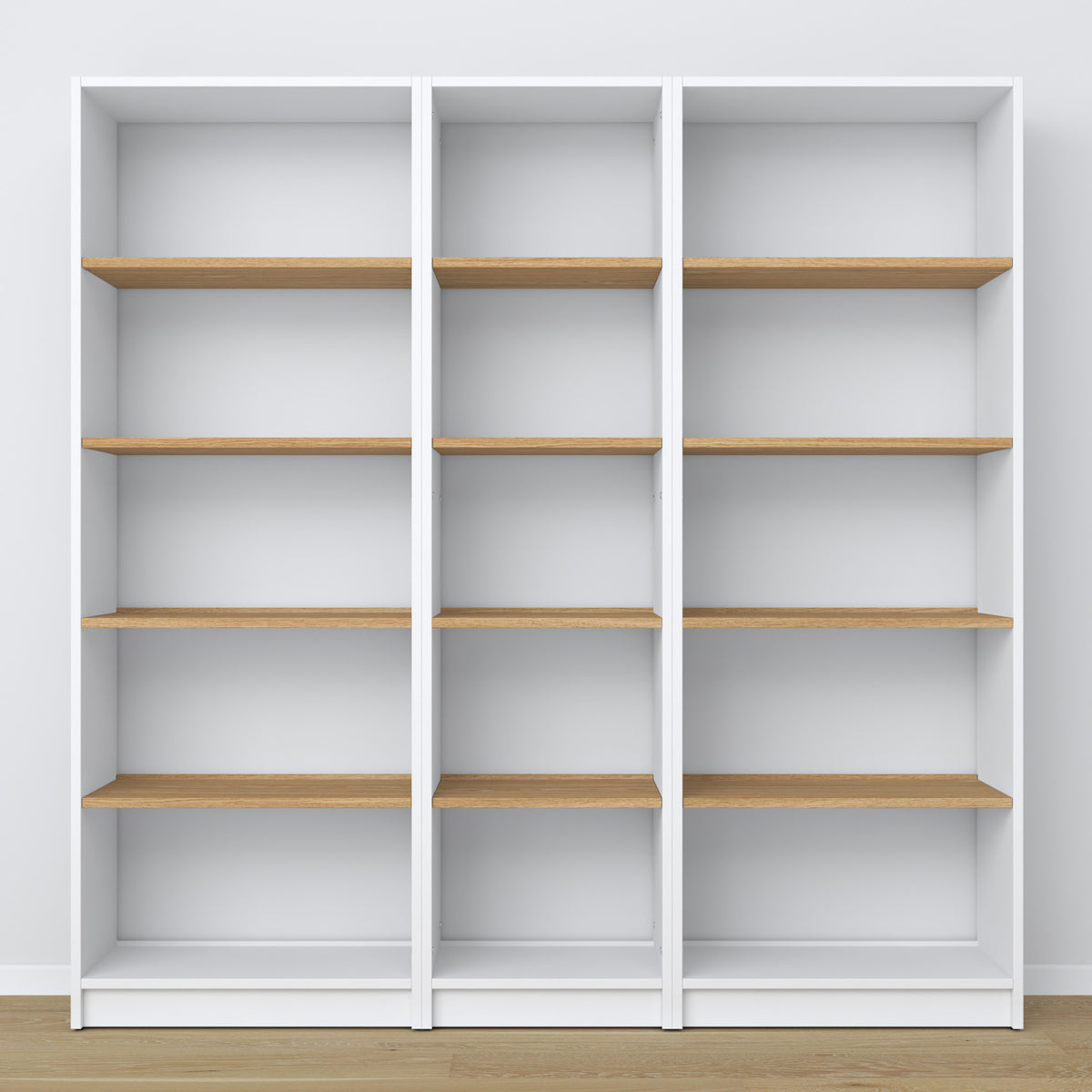 Wooden shelf N01 white / oak
