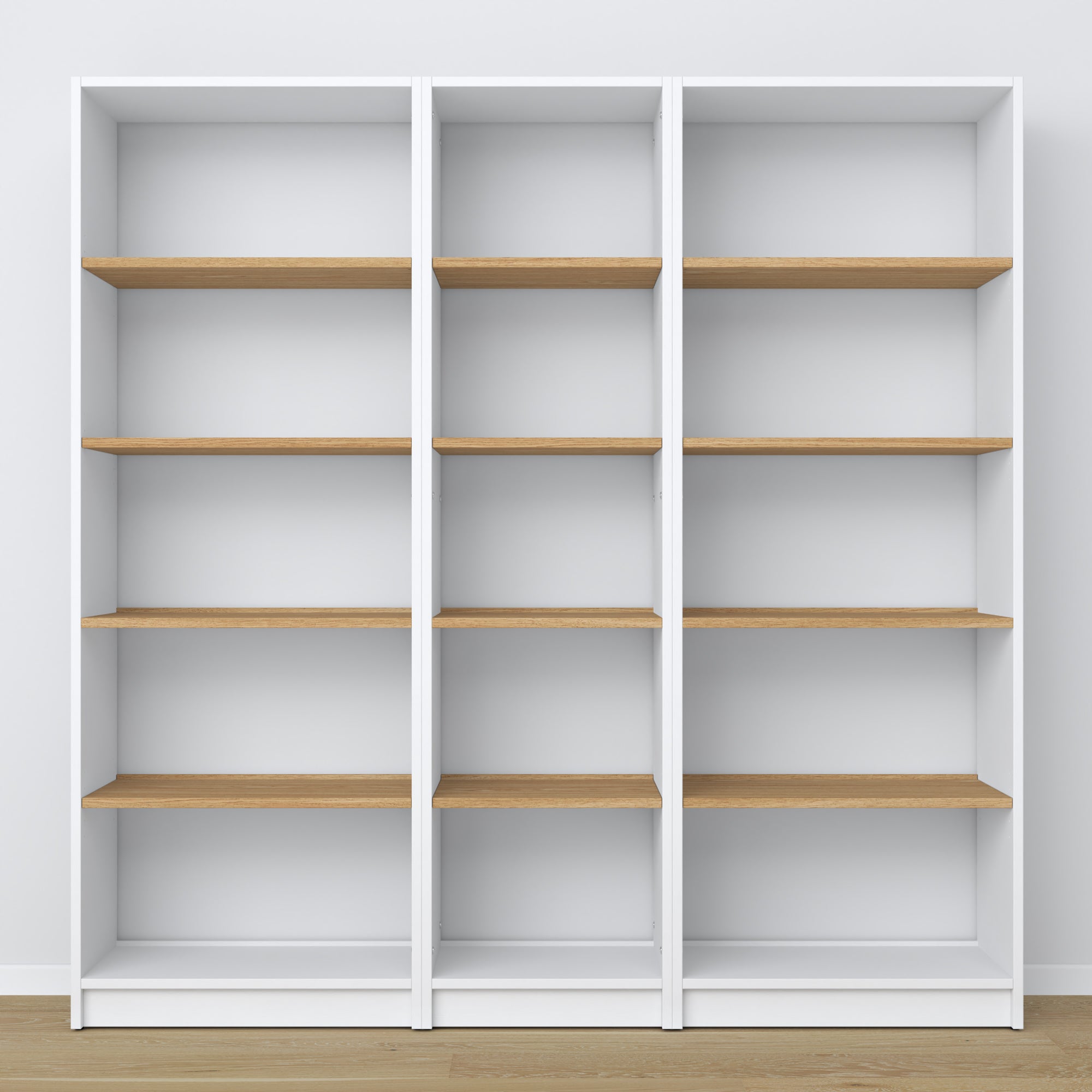 Wooden shelf N01 white / oak