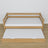 Natural oak sofa bed with mattress drawer made of oak – dimensions, Nizio