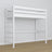 Wooden loft bed N01 – 142 cm clearance, solid construction