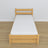 Letto con cassetto in legno pino naturale – stanza per bambini, allestimento scandi