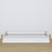 Wooden low bed N02 white / oak