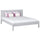 Wooden double bed N02 grey
